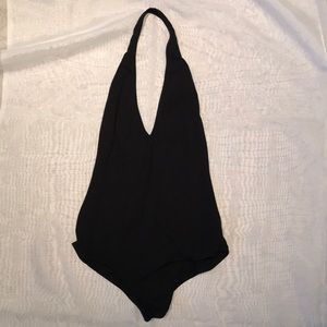 American Apparel low back halter body suit